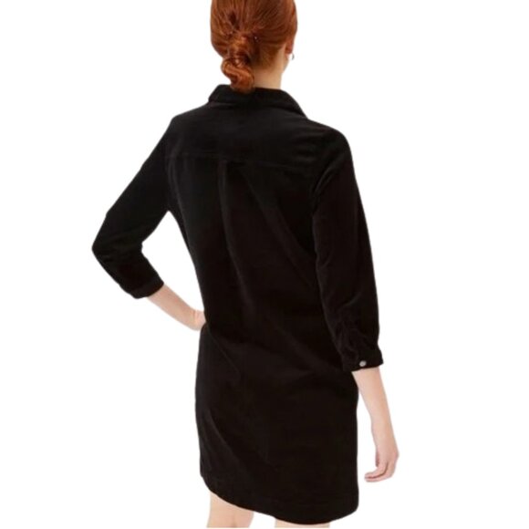 NWT Womens Size 8 or 10 Joules Black Stella Corduroy Tunic Popover Mini Dress - Picture 5 of 7